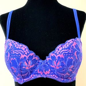 Victoria’s Secret Pink Purple / Pink Lace Push Up